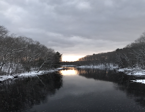 Reservoir in winter